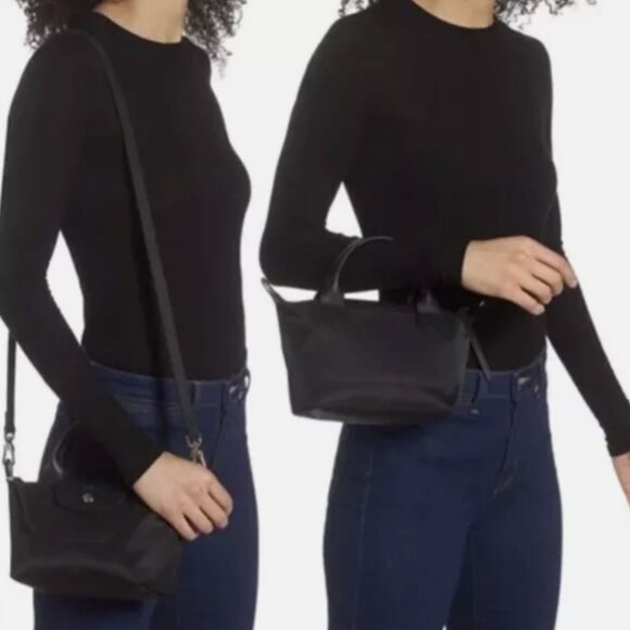 Longchamp Le Pliage Neo XS Black Shoulder Tote Bag - Picture 5 of 5
